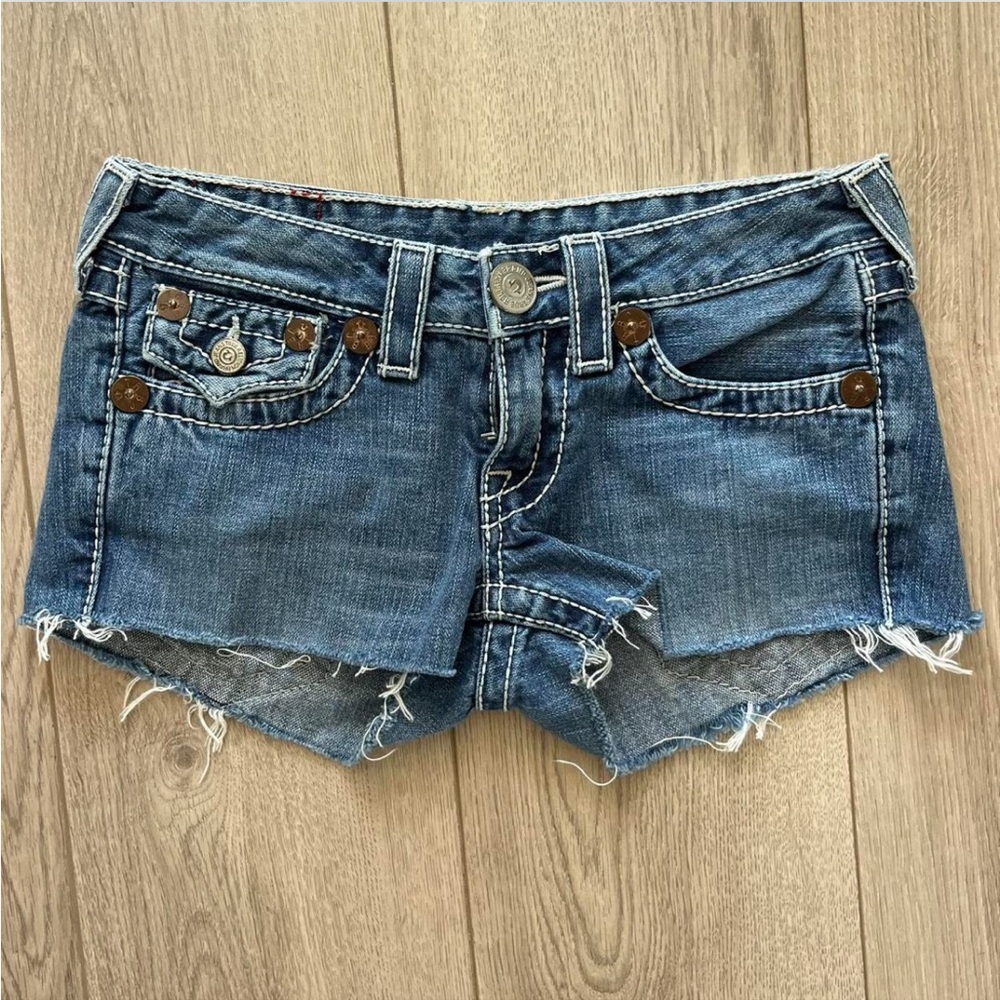 True Religion Denim Blue Shorts